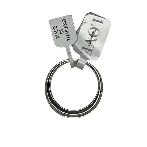 Vera Wang Men's 1/20 CT. T.W. Diamond Four Stone Wedding Band in 14K White Gold - Picture 7 of 14